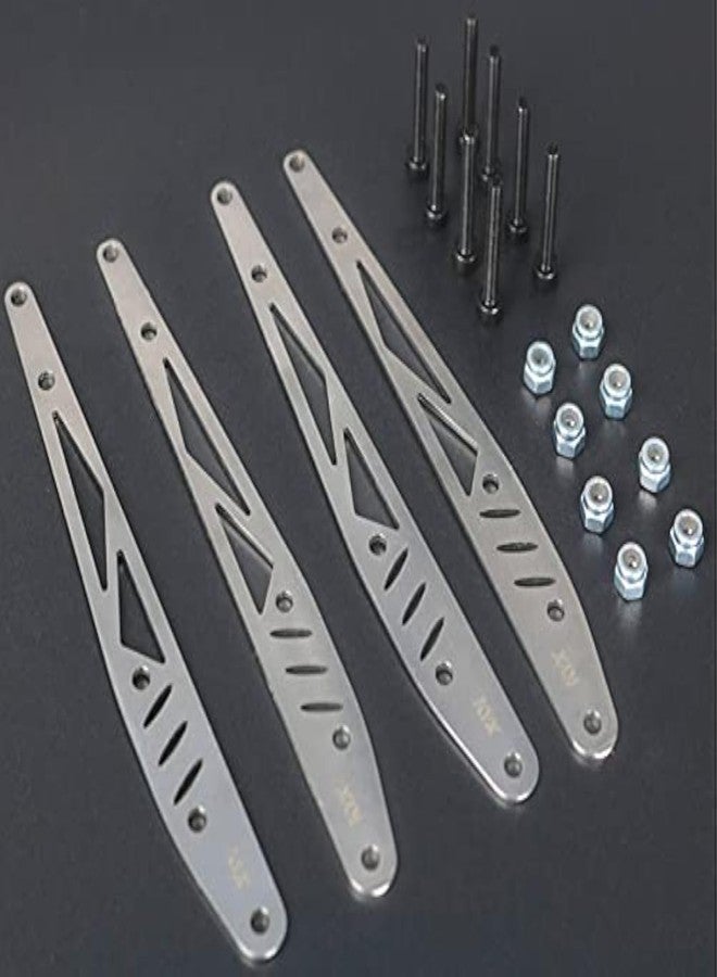 KYX Racing Stainless Steel Rear Arm Linkage Guard Link Reinforce Plate Upgrades Accessories for RC Crawler Car Axial RBX10 RYFT - Image 1